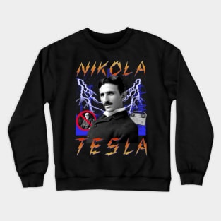 TESLA RAP BAND TEE Nikola Tesla Historic Inventor Electricity 90's Vintage Style Crewneck Sweatshirt